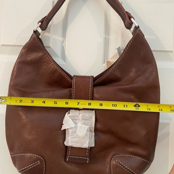 Michael Kors Vintage Hutton Large Hobo Bag in Chocolate Brown Leather NWT - Picture 2 of 9